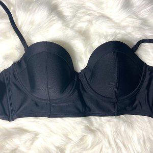 Old Navy black swimsuit bathing suit top Small